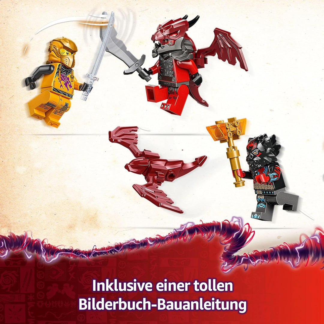 LEGO NINJAGO Ras und Arins Super-Sturmflieger - Spielzeug mit Drohne, Shootern, Klingen und Triebwer
