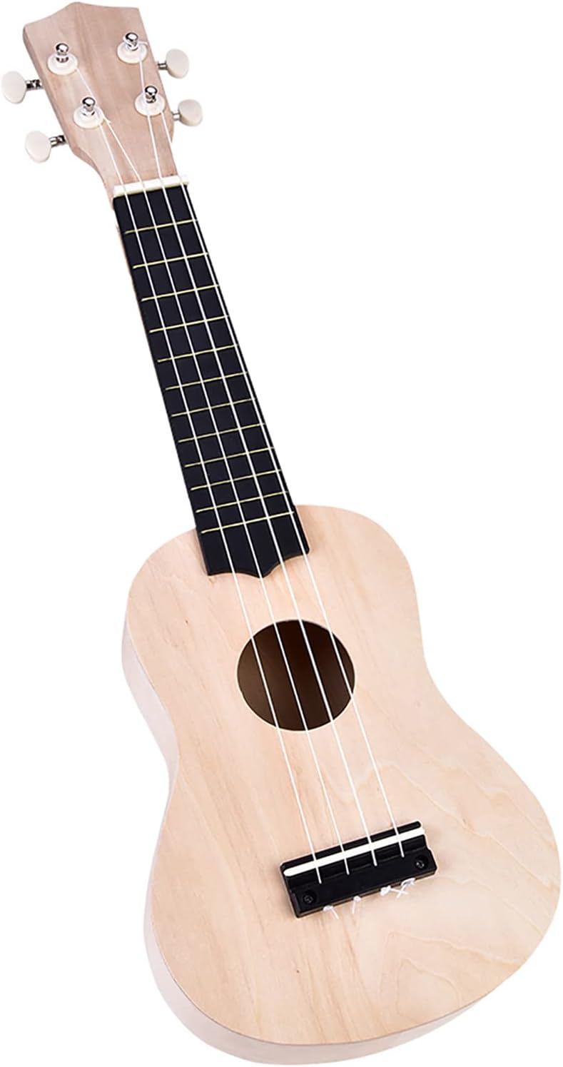 21 Zoll DIY Ukulele, Basswood 4 String Ukelele DIY Kit Instrument Zubehör Zubehörteil