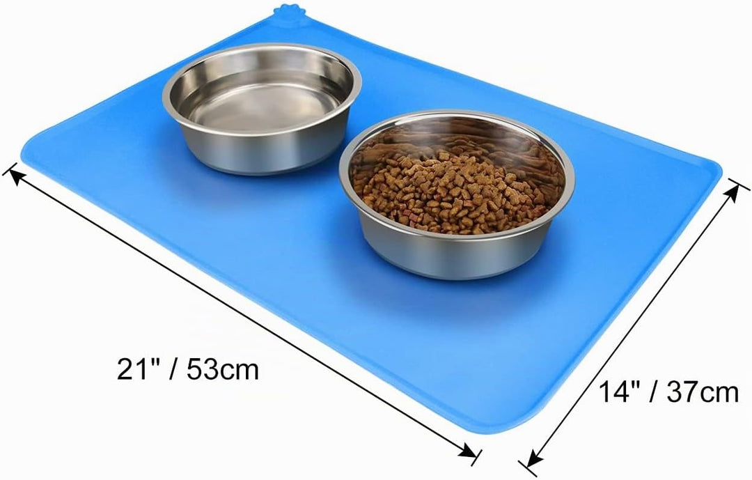 Joytale Napfunterlage für Hund und Katze, Silikon rutschfeste Hundenapf Matte für Hunde und Katzen,