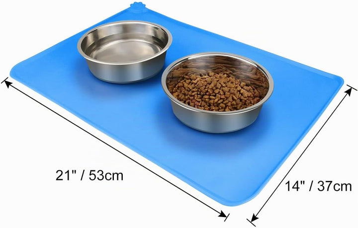 Joytale Napfunterlage für Hund und Katze, Silikon rutschfeste Hundenapf Matte für Hunde und Katzen,