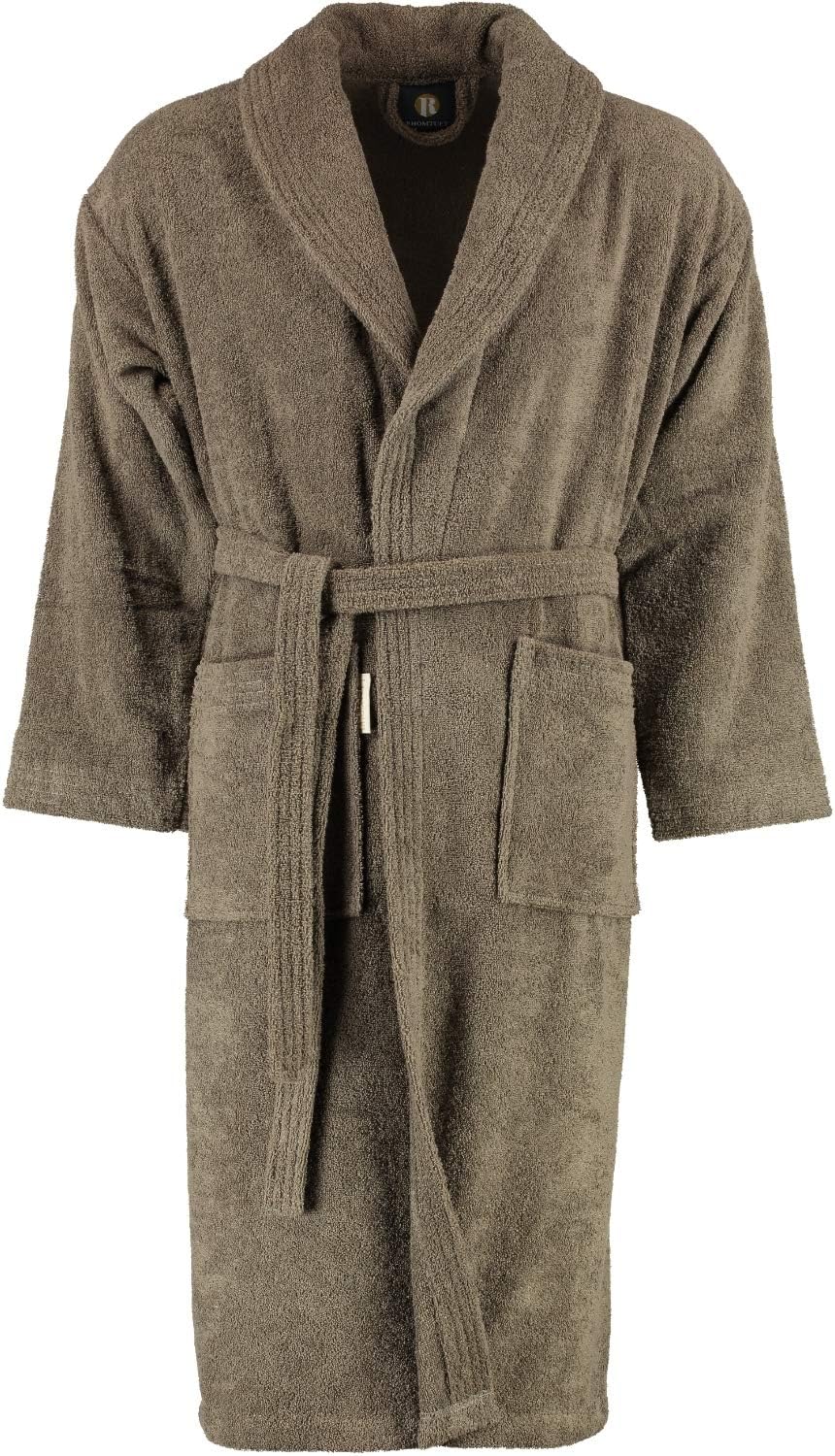 Rhomtuft Bademäntel unisex Schalkragen Sir & Lady taupe - 58 L, L