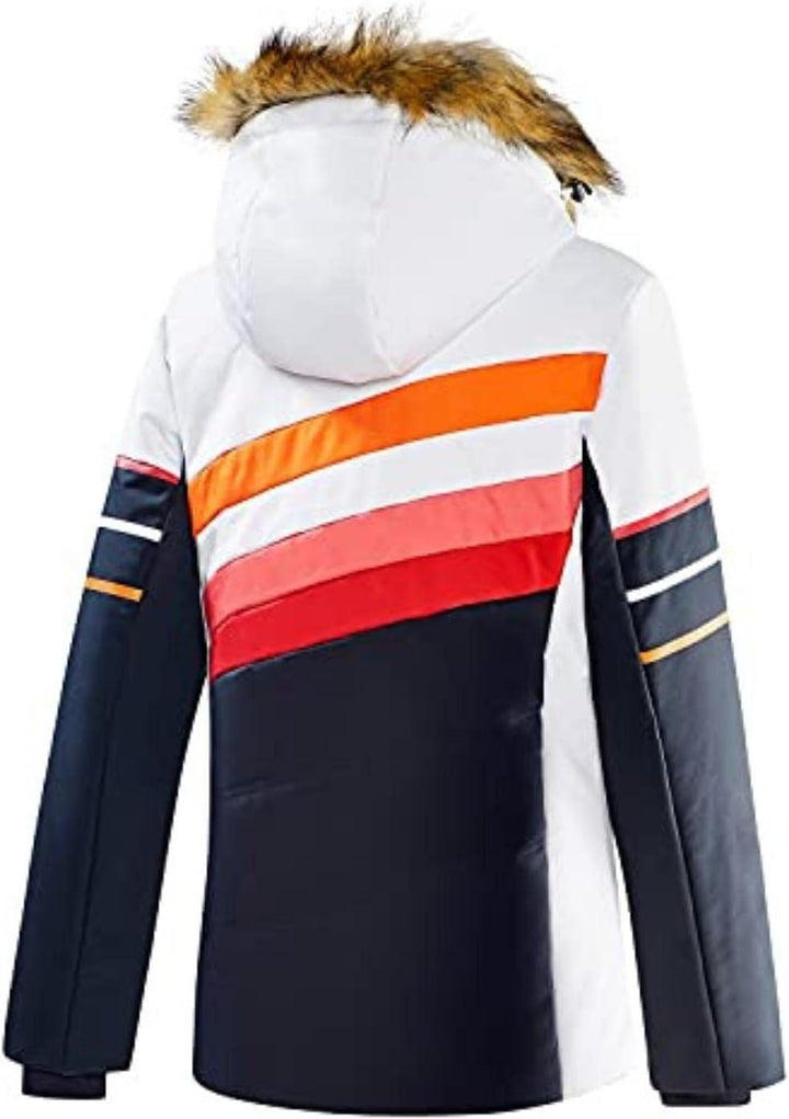 Black Crevice Damen Skijacke 36 Weiss/Schwarz, 36 Weiss/Schwarz