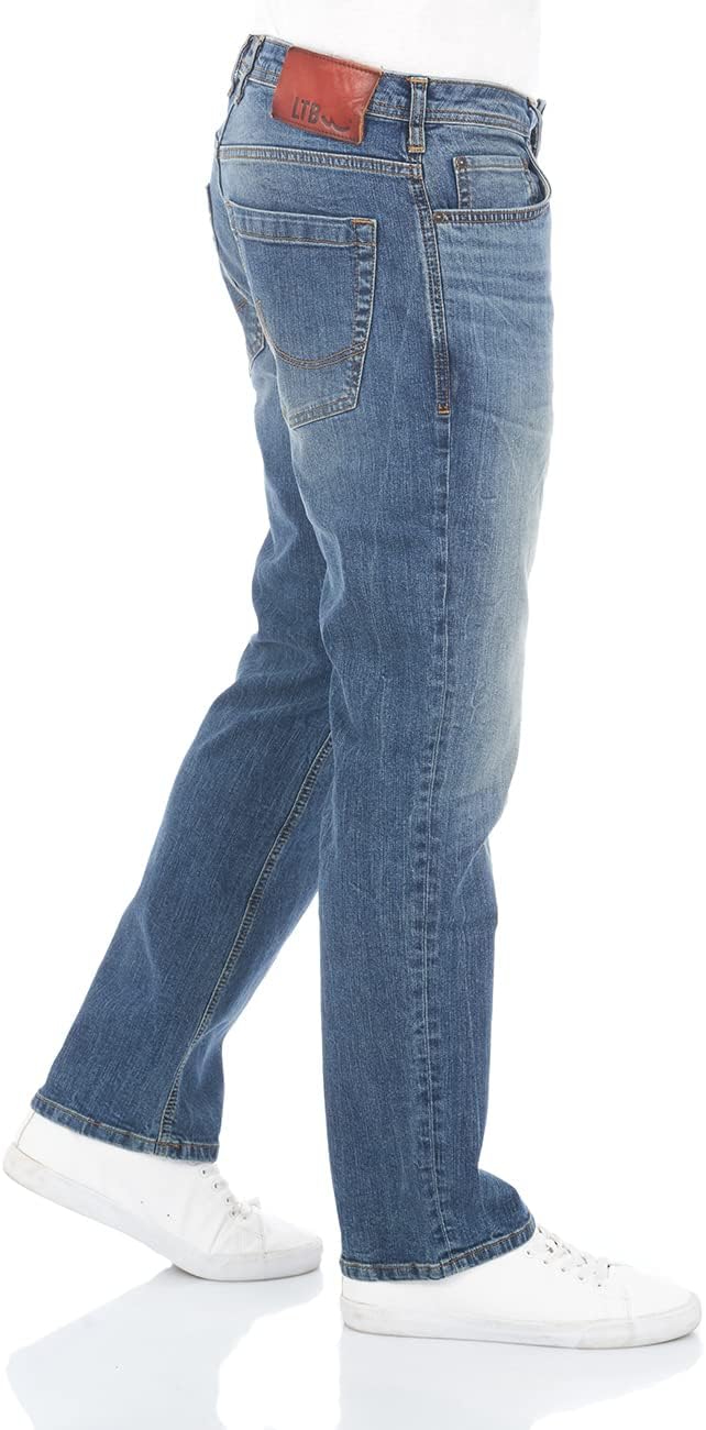 LTB Herren Jeans Hose PaulX Straight Fit Jeanshose Basic Baumwolle Denim Stretch Blau Schwarz w28 w2