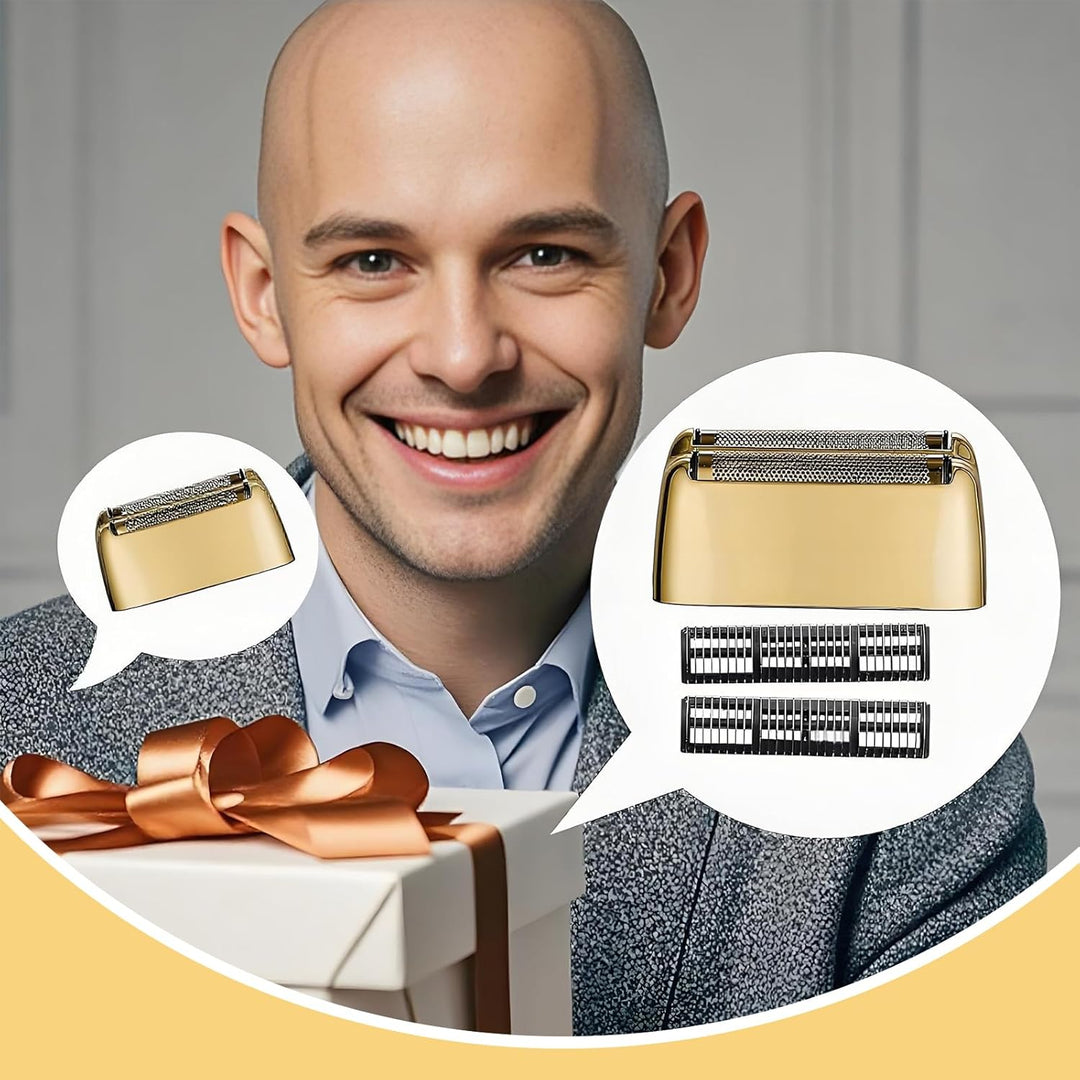2pcs Rasierer für Männer, Rasierer Ersatzfolienköpfen, Scherkopf für Folienrasierer, 5 Star Rasierer