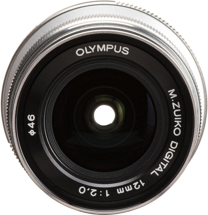Olympus 12 mm f/2.0 Objektiv silber, silber