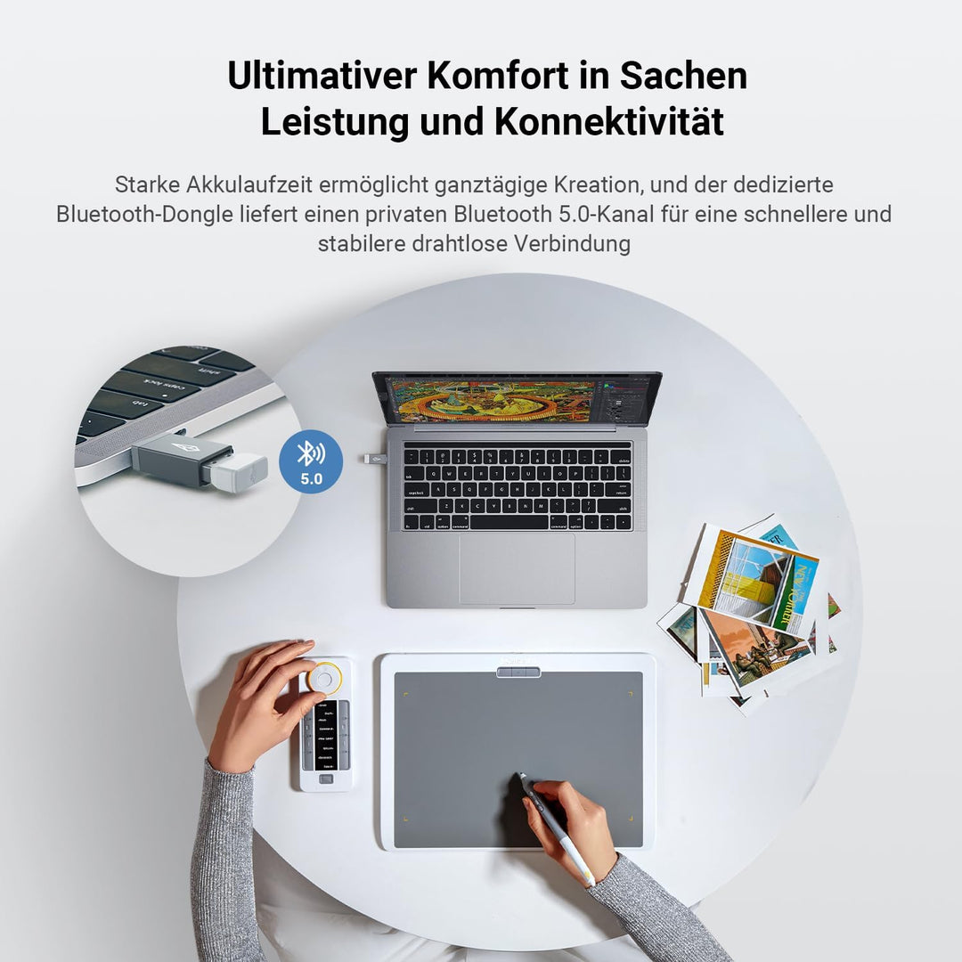 Xencelabs Pen Tablet Medium Bundle SE v2 Professionelles Grafiktablett 12 Zoll für Profi Kreative Ze