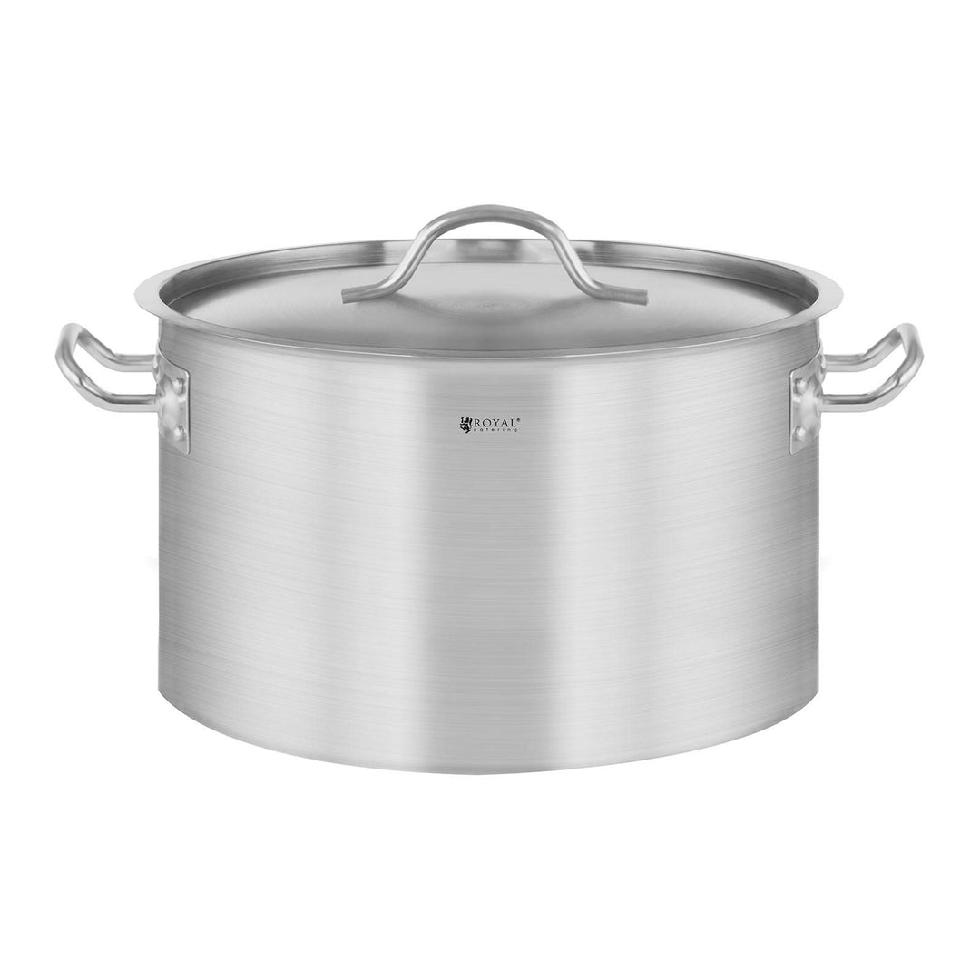 Royal Catering Edelstahltopf Induktion Kochtopf RCST-14E3-S (13 L, Bodendicke 3,8 mm, Edelstahl)