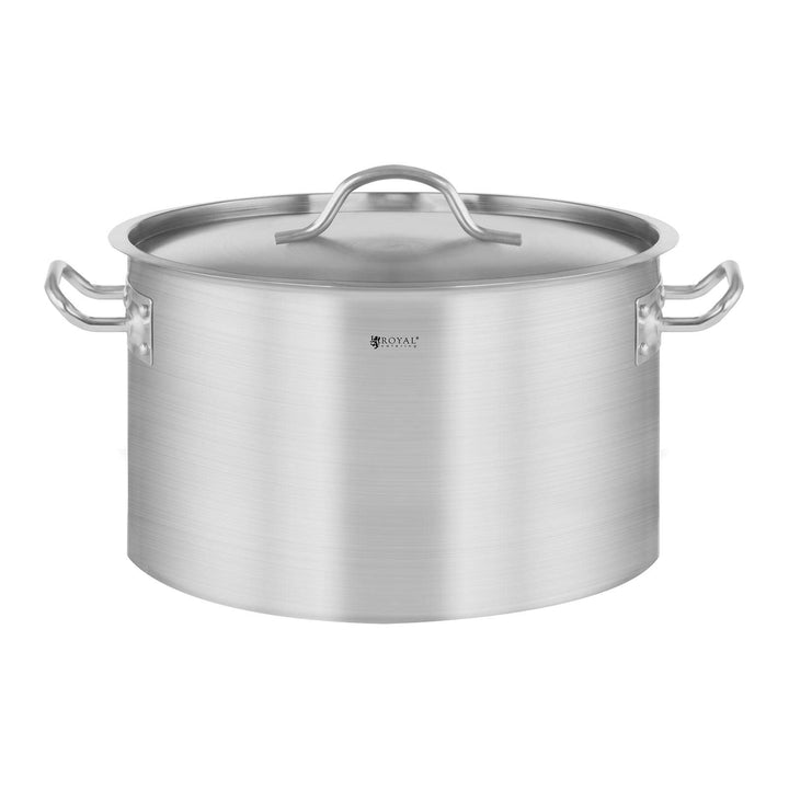 Royal Catering Edelstahltopf Induktion Kochtopf RCST-14E3-S (13 L, Bodendicke 3,8 mm, Edelstahl)