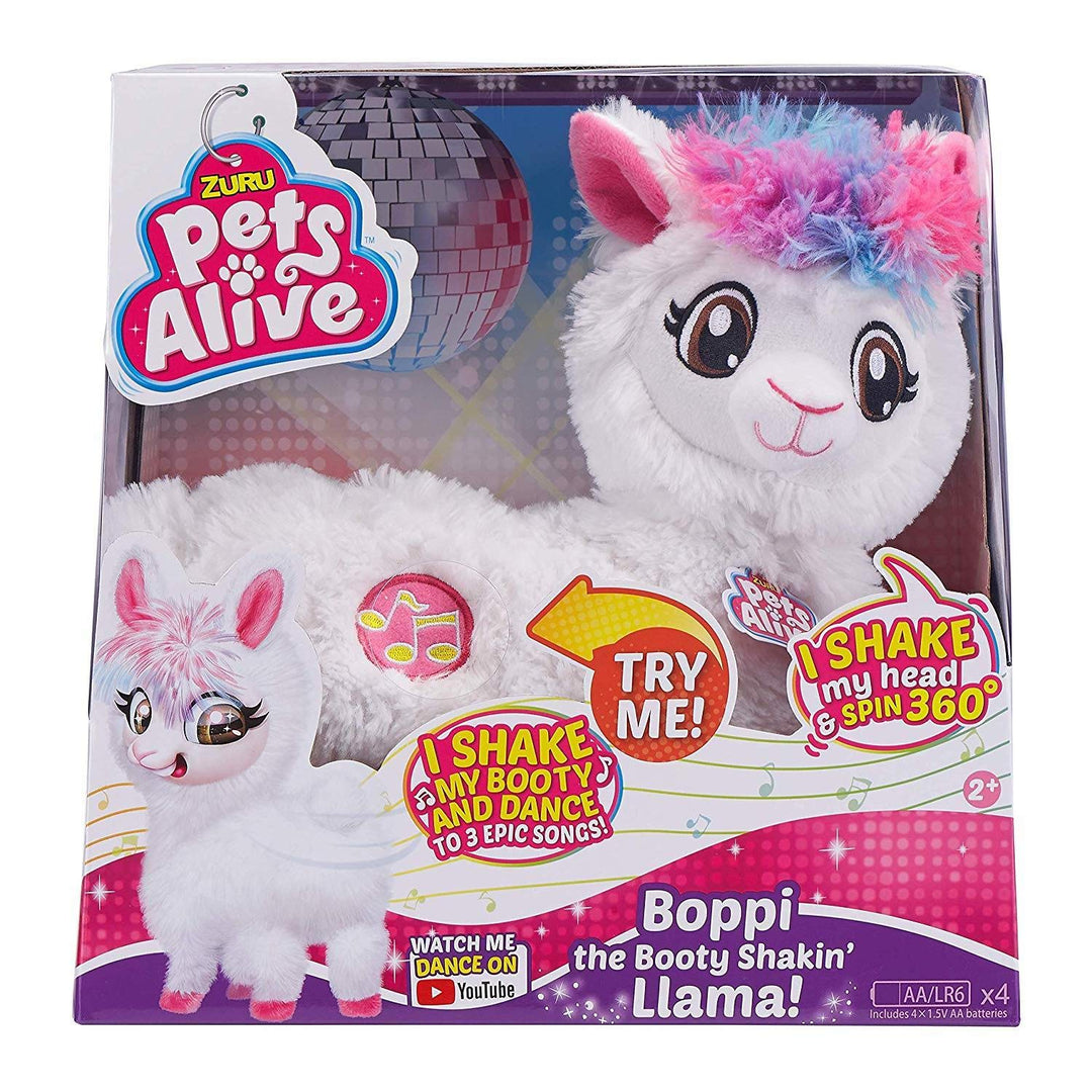 Zuru 9515 - Pets Alive Lama Serie 1, tanzendes Lama, wackelt mit Kopf und Hintern
