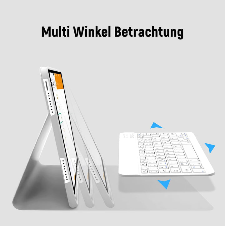 Lielax für iPad 10. Generation Hülle mit Tastatur (10,9", 2022), Hülle mit Tastatur für iPad 10,9 Zo