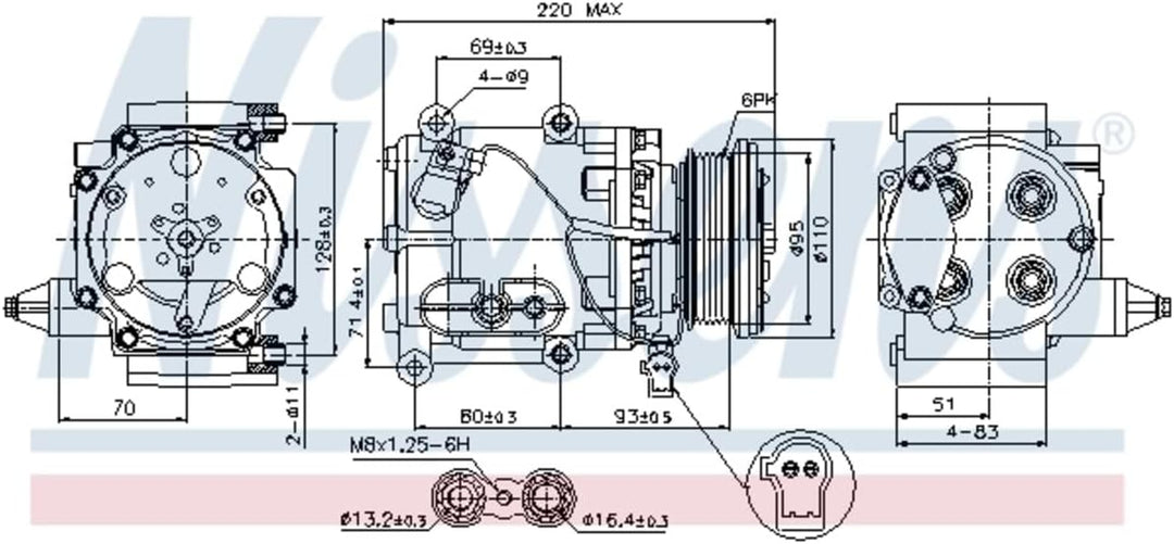 NISSENS 89228 Kompressor, Klimaanlage