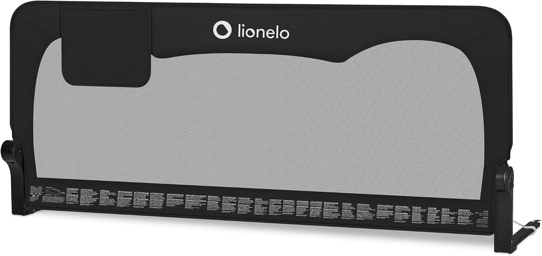 LIONELO Hanna Bettgitter Rausfallschutz 150 cm x 66 cm, zusammenklappbar um 180 Grad, luftiges Netz,