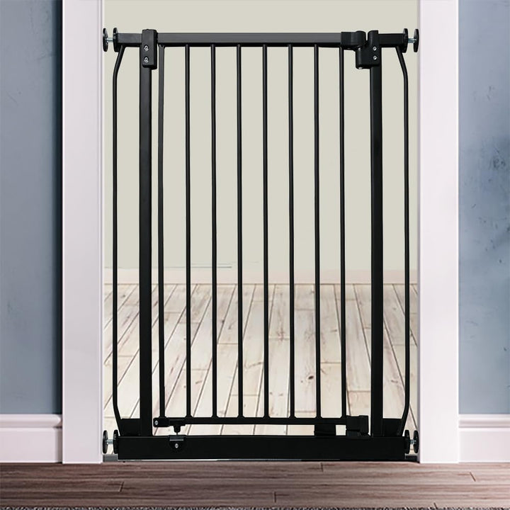 Safetots Extra Hohes Elite Sicherheitsschutzgitter, 71cm - 80cm, Mattschwarz, Extra hohe 96.8cm Höhe