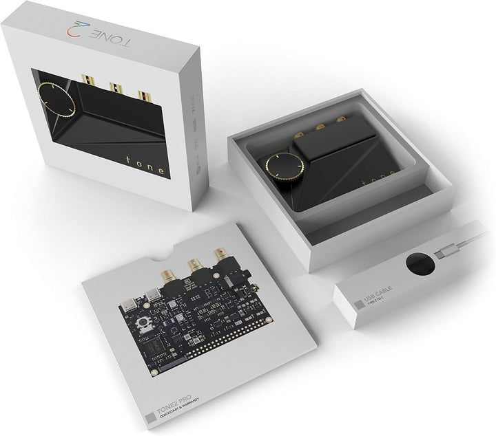 khadas Tone2 Pro - Kopfhörerverstärker DSD512/768K/32Bit ES9038Q2M Hohe Auflösung Tragbarer Ausgewog