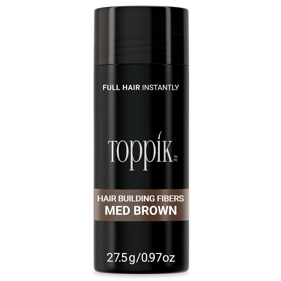 Toppik Haarfasern, Mittelbraun, natürlich gewonnene Fasern aus Keratin für voller aussehendes Haar 2