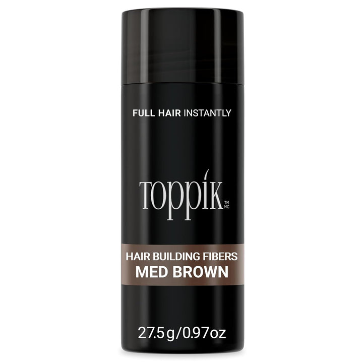 Toppik Haarfasern, Mittelbraun, natürlich gewonnene Fasern aus Keratin für voller aussehendes Haar 2
