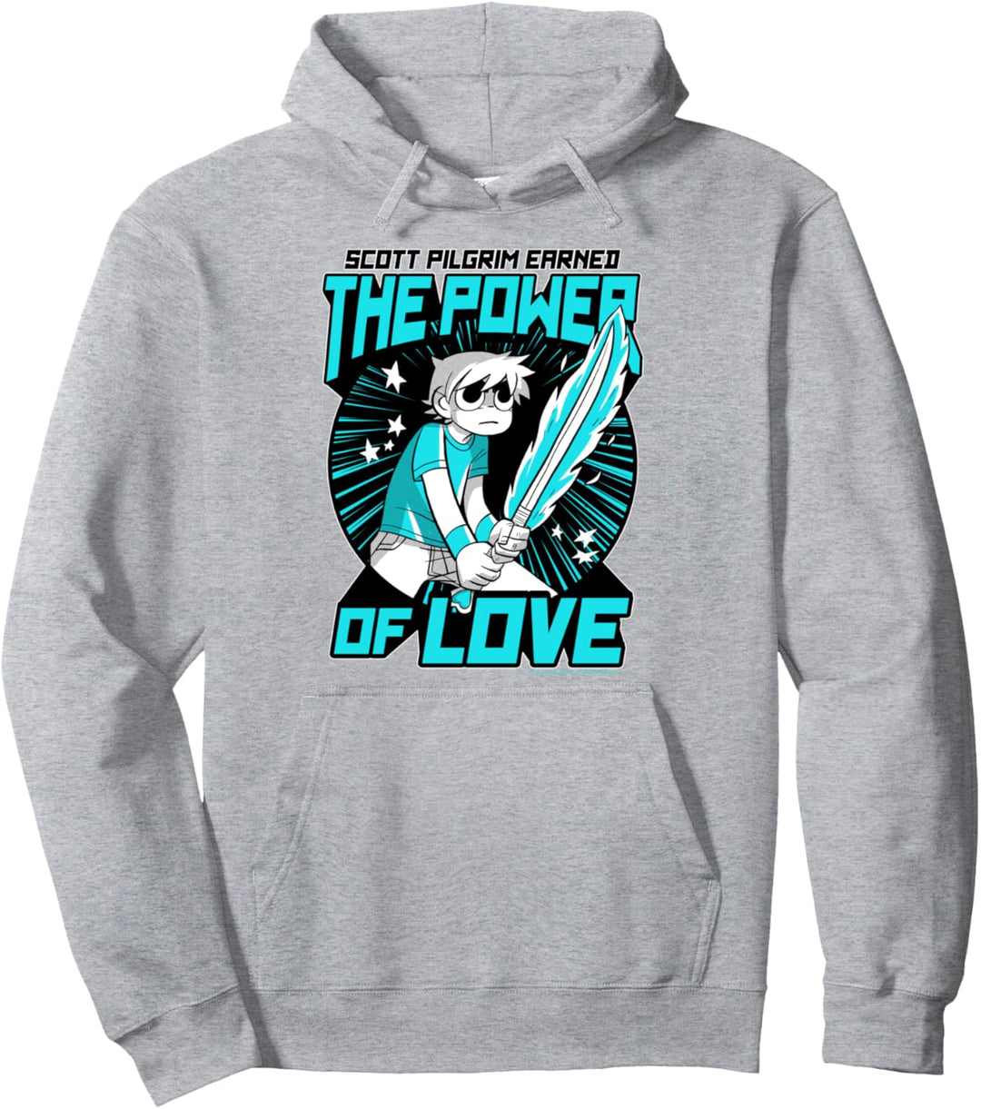 Scott Pilgrim Vs. The World Power of Love Scott Portrait Pullover Hoodie