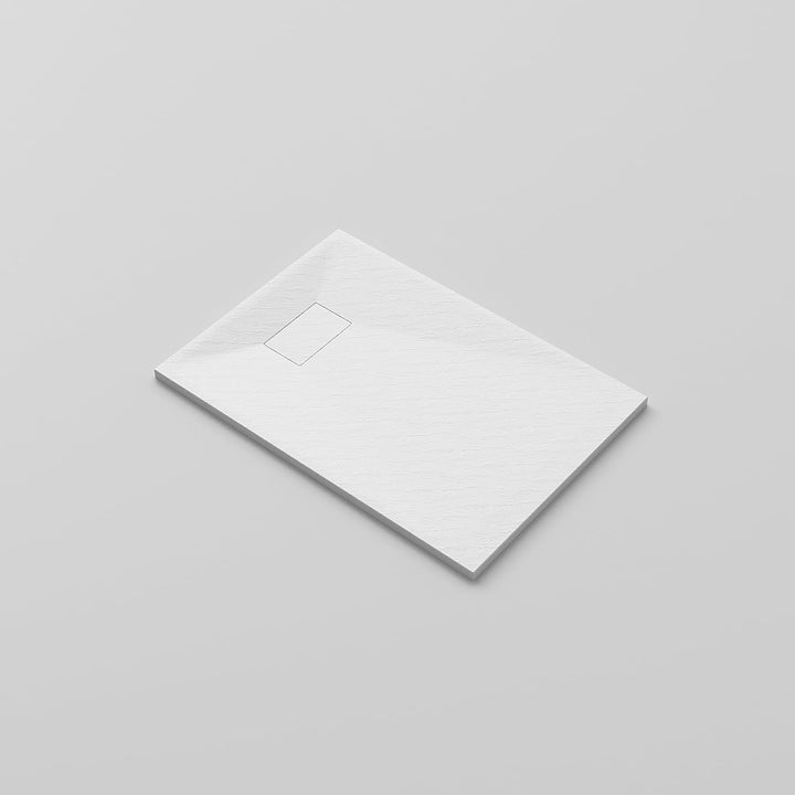 AQUABATOS SMC Duschwanne 100x70 cm Weiss Eckig Quadratisch Duschtasse Duschbecken Brausewanne Brause