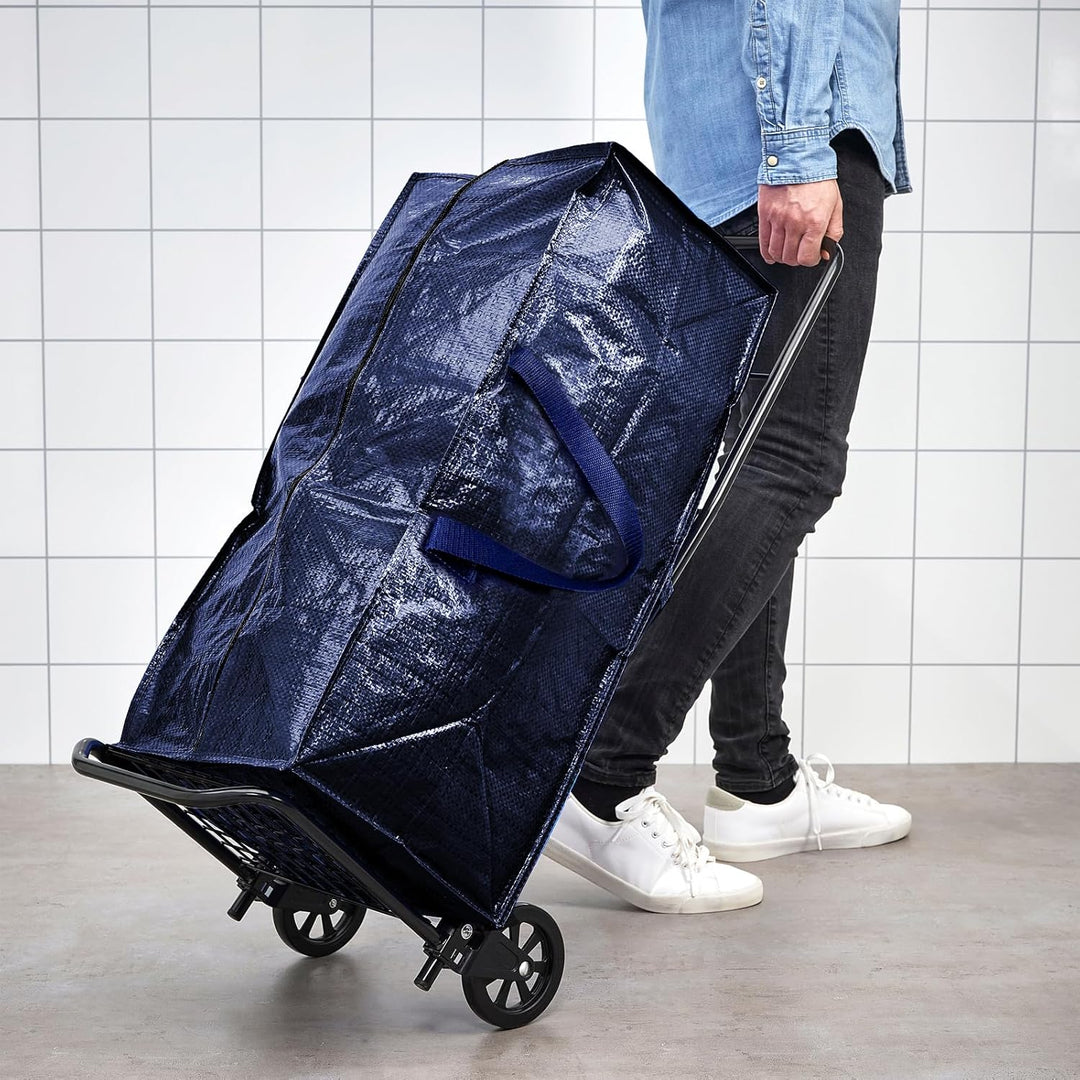 Withosent 92L Aufbewahrungstasche Gross Gewebt, 4er Wasserdicht Umzugstaschen mit Rucksackgurten und