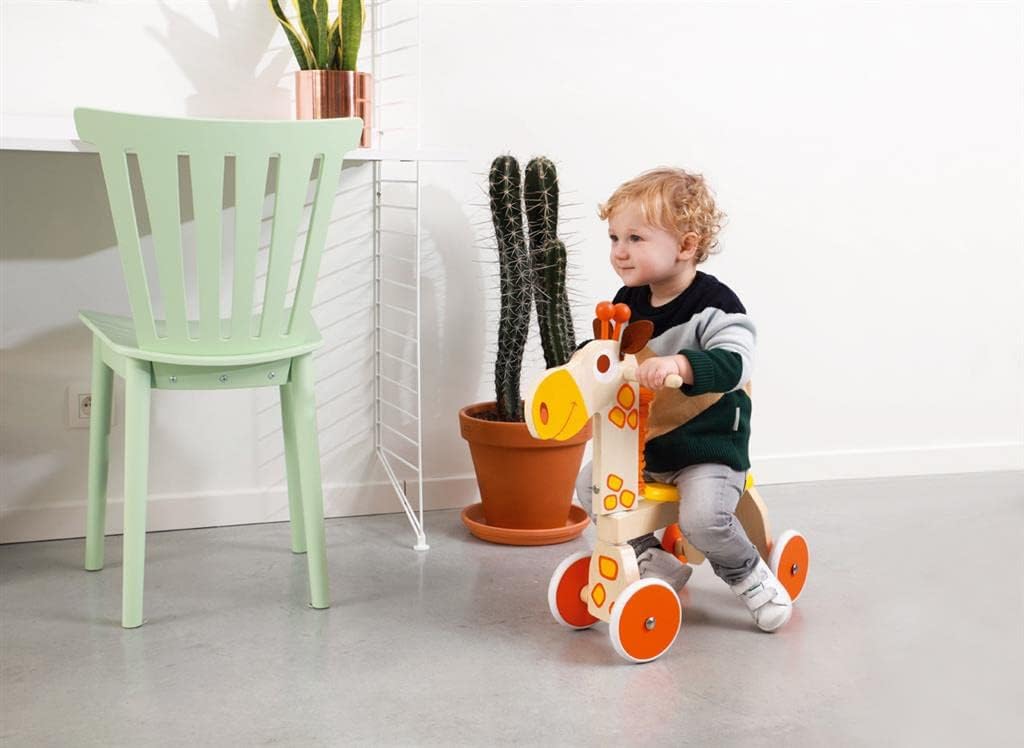 SCRATCH 6181402 6181402-Rutscher Giraffe für Kinder, 62 x 55 x 25 cm, Mehrfarbig, M