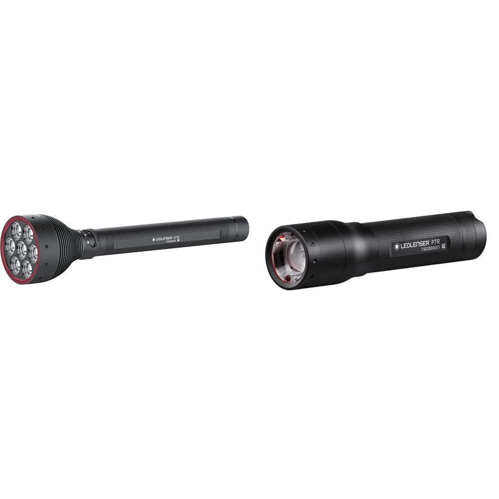 Ledlenser X21R Taschenlampe LED, Suchscheinwerfer, aufladbar mit Lithium LiFePO Akku, 5000 Lumen, fo