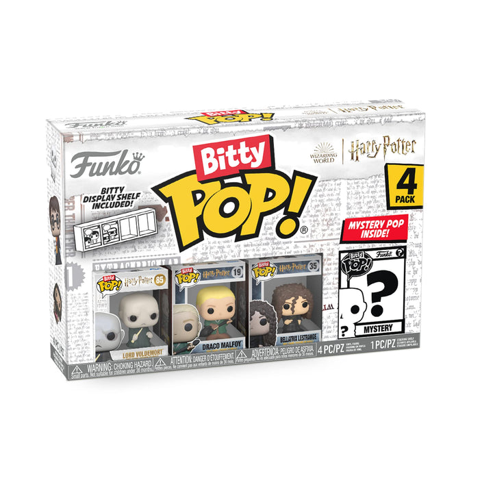 Funko Bitty Pop! Harry Potter - Lord Voldemort™, Draco Malfoy™ (Quidditch™), Bellatrix Lestrange™ un