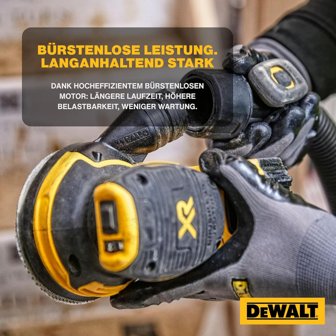 DEWALT Akku - Exzenterschleifer, 18 V (Basisv.), Schwarz / Gelb - DCW210NT-XJ - Lijadora Rotorbital