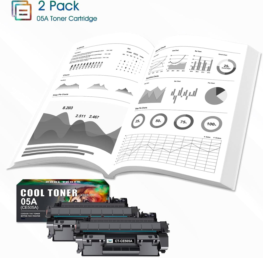 Cool Toner Kompatibel Tonerkartusche als Ersatz für HP 05A CE505A 05X CE505X LaserJet P2035 P2055DN
