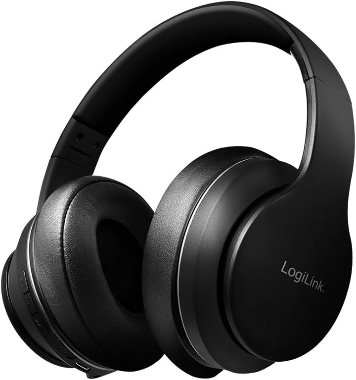 LogiLink BT0053 - BT v5.0 Active-Noise-Cancelling (ANC) Headset/Kopfhörer mit aktiver Lärmunterdrück