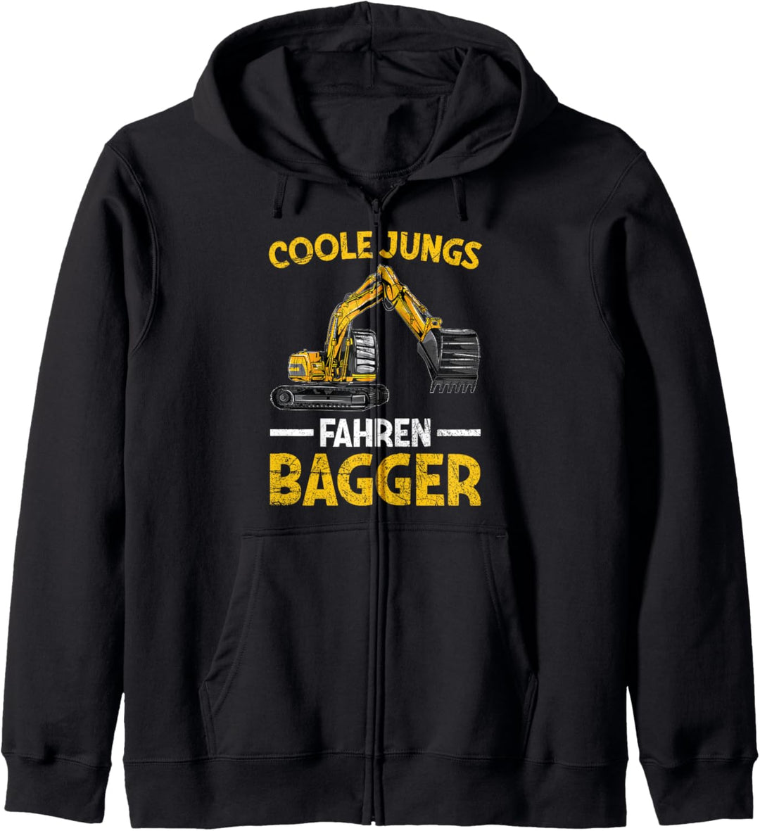 Coole Jungs Fahren Bagger Baggerführer Baustelle Kapuzenjacke
