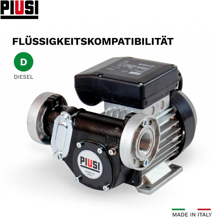 230V Dieselpumpe Panther 72 Betankungspumpe Flügelzellenpumpe mit Filter 70 lmin Industrielle, Indus