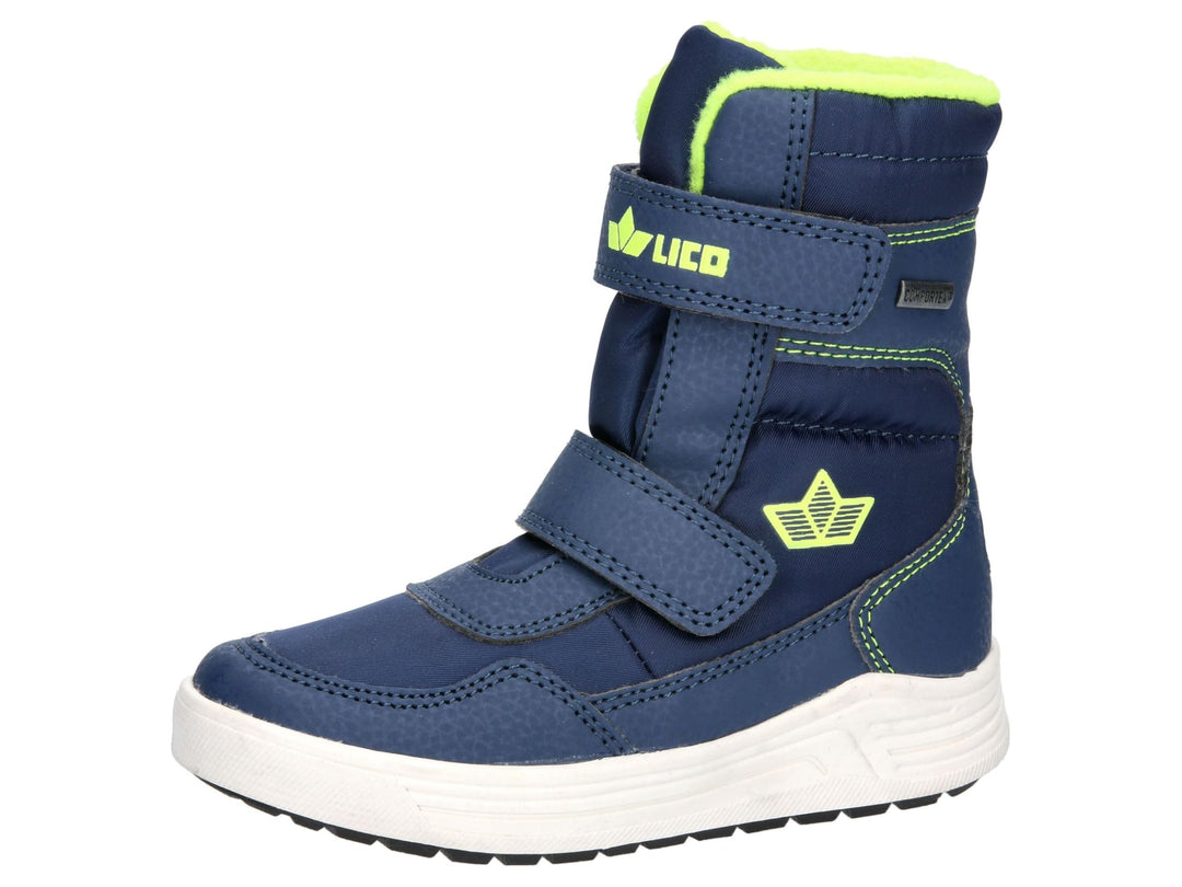 Lico Unisex Kinder Namsos V Schneestiefel 30 EU Marine Lemon, 30 EU Marine Lemon