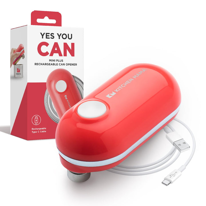 Kitchen Mama Mini Plus Wiederaufladbarer elektrischer Dosenöffner: Kompakt, Aufladen über Typ-C Lade