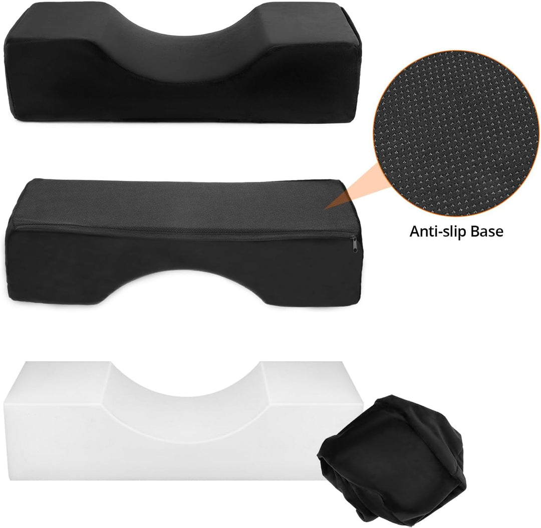 QWORK® Wimpernkissen, U-förmiges Ergonomisches Kissen für Verlängerungen, für den Heimgebrauch im Sc
