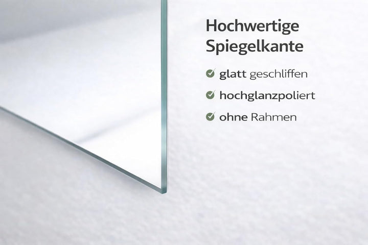 Homestyle Kristallspiegel 50 x 70 cm Wandspiegel Rahmenlos