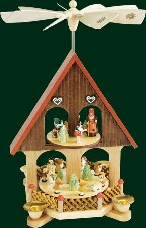 Weihnachtspyramide Erzgebirge Richard Glässer Seiffen Pyramidenhaus 2-stöckig Märchen, 16293