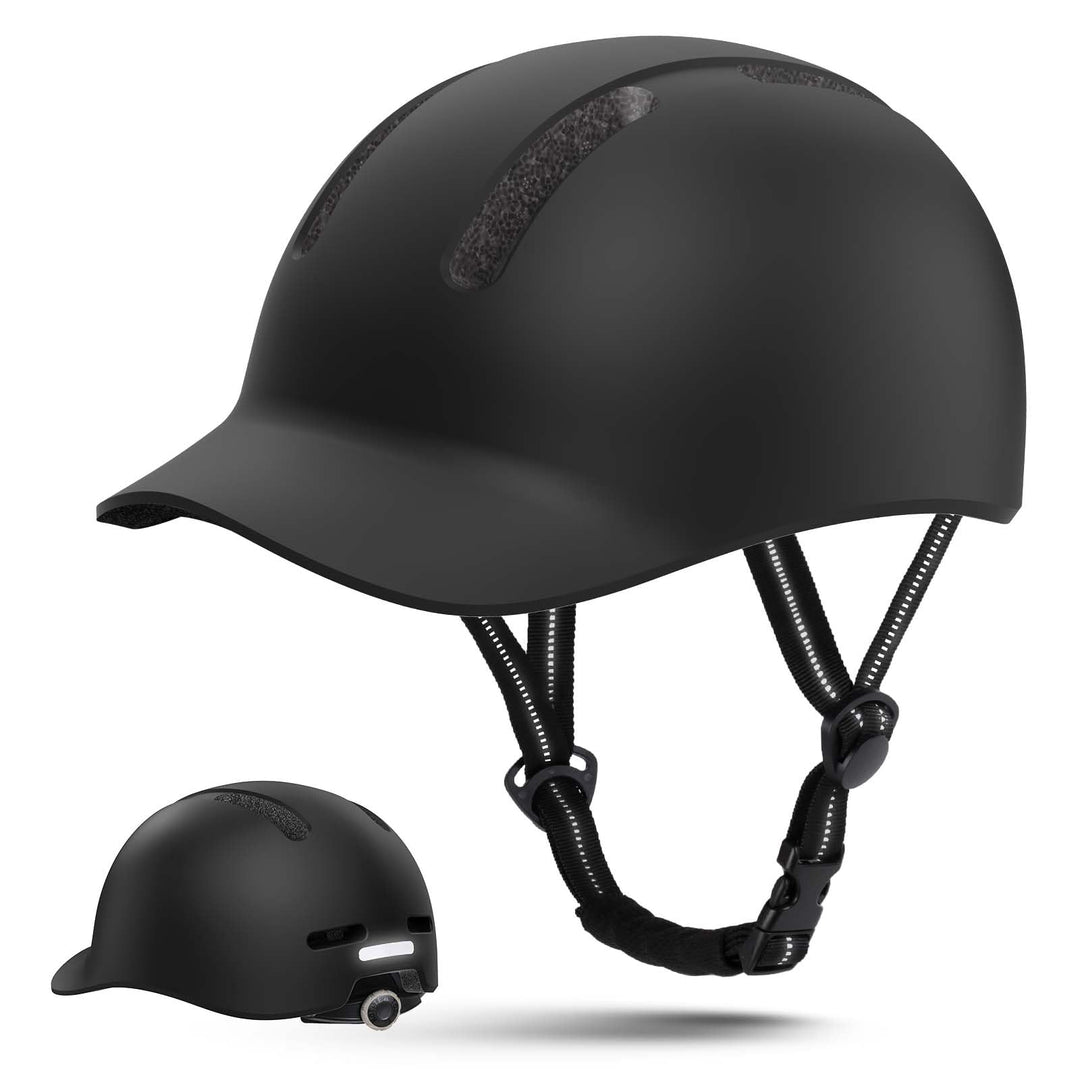 Shinmax Fahrradhelm für Damen und Herren, Einstellbarer Helm mit Visier & Sonnenschutz, Leicht & Bel