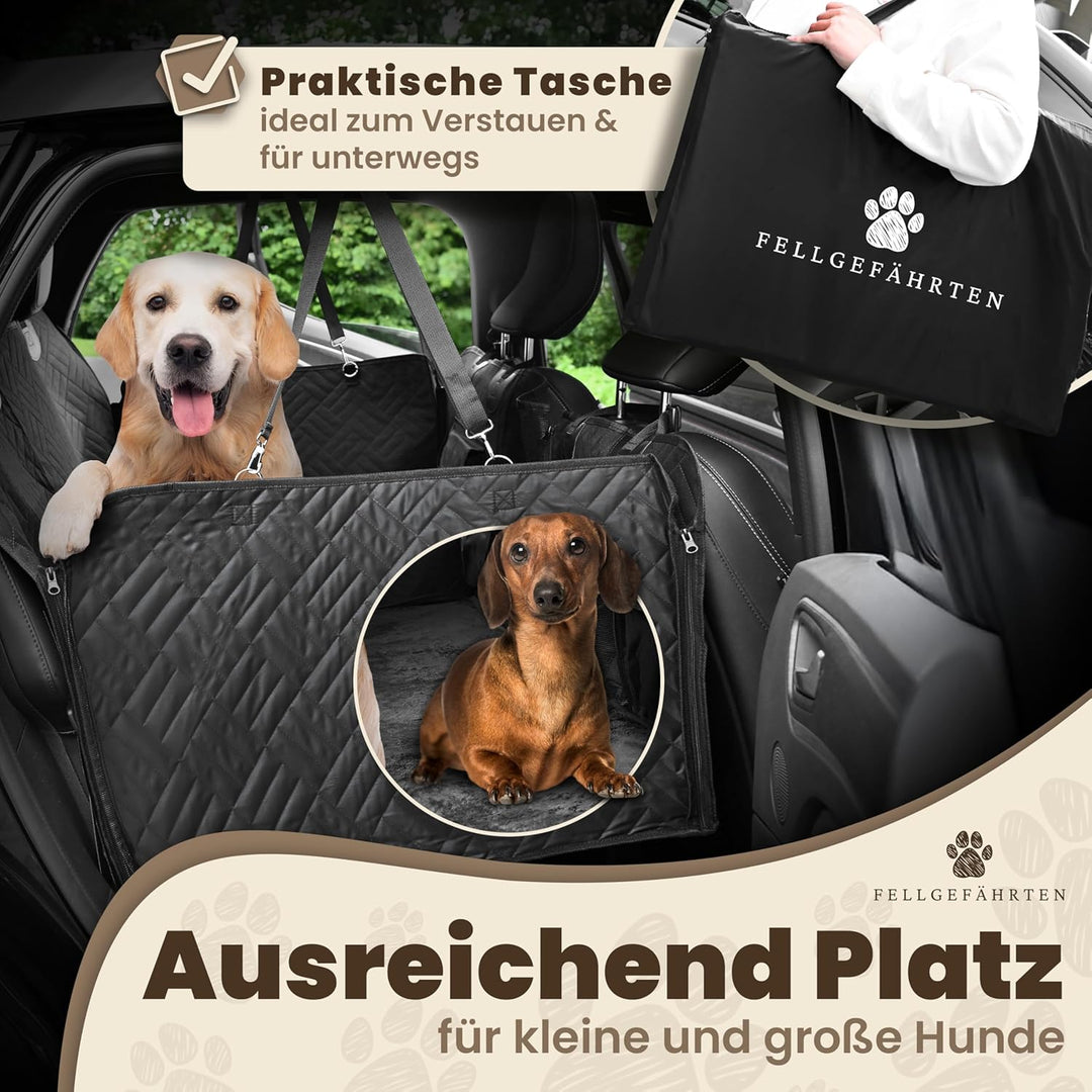 Hundedecke Auto Rückbank – Innovative Autoschondecke mit festem Boden zur Rücksitz-Erweiterung – Uni