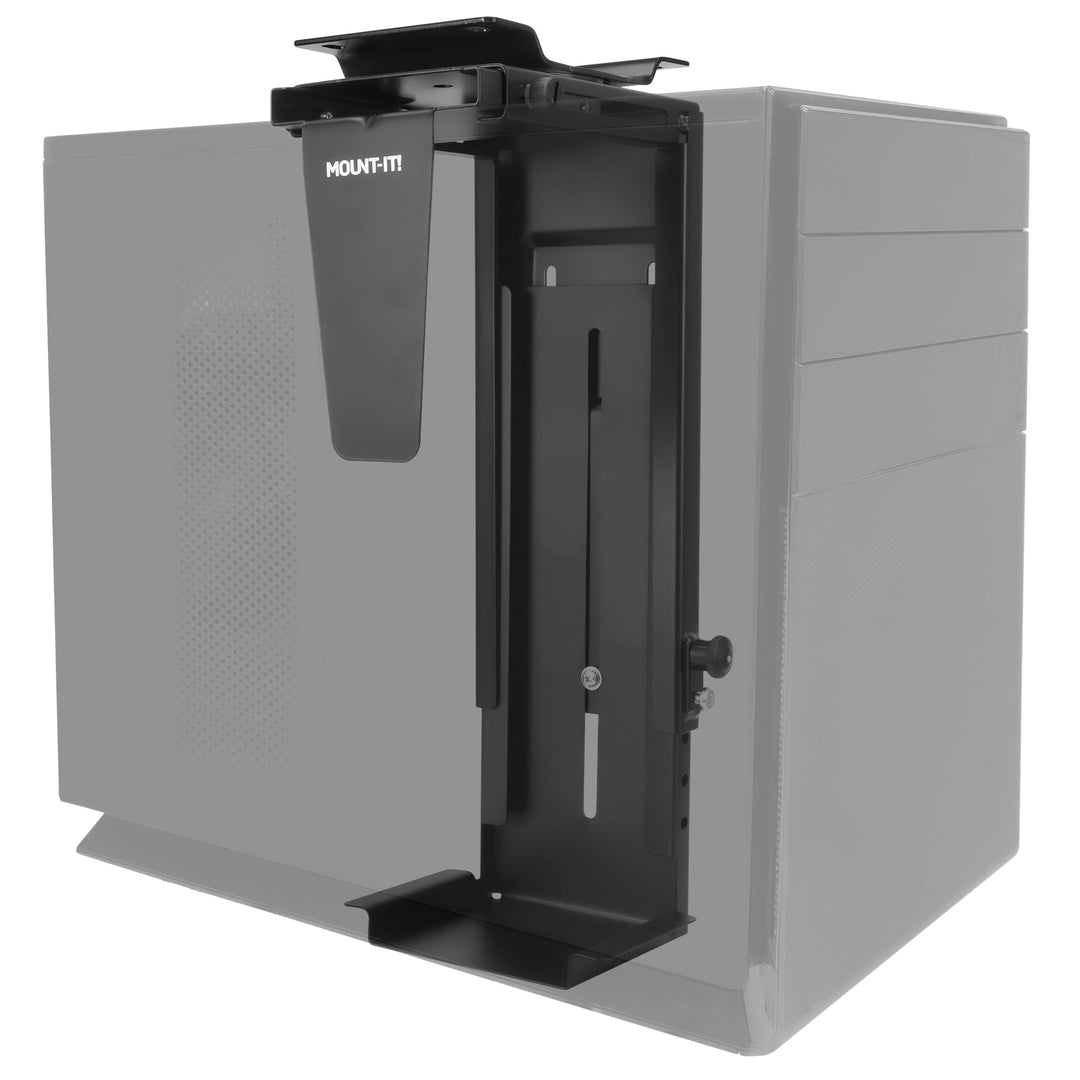 Mount-It! CPU Untertischhalterung – Computerturm-Wand- und Untertischhalterung, um 360 Grad schwenkb
