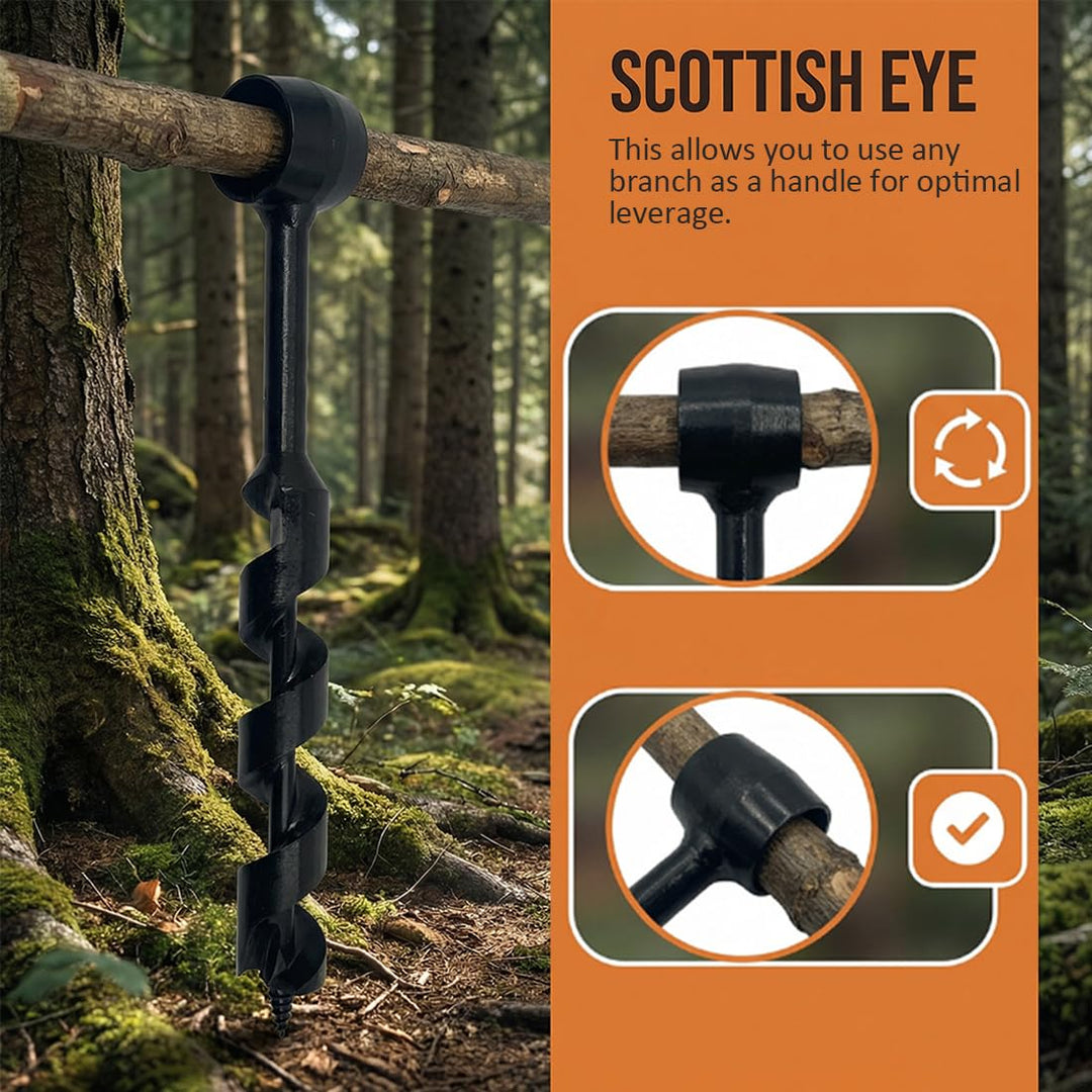 4 Stück Handbohrer Manueller Schraubenschlüssel, Handbohrmaschine für Holzbearbeitung, Scotch Eye Ho