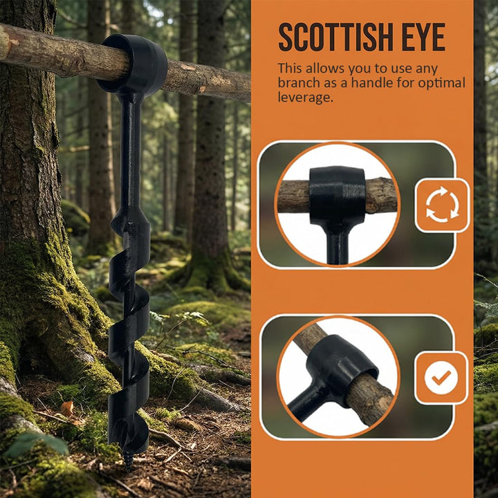 4 Stück Handbohrer Manueller Schraubenschlüssel, Handbohrmaschine für Holzbearbeitung, Scotch Eye Ho