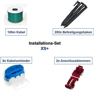 Genisys Installation Set XS+ kompatibel mit Bosch Indego ® 350 400 800 Connect Kabel Haken Verbinder