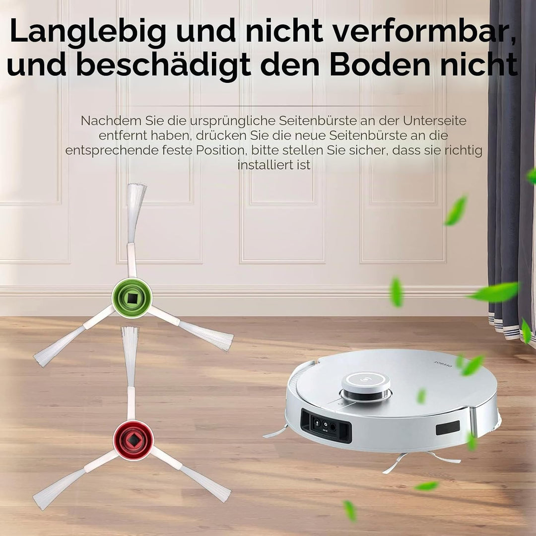 (10 Stück) T20 Omni Seitenbürsten-Ersatzteile kompatibel mit ECOVACS DEEBOT T20 Omni / T20e Omni/ X1