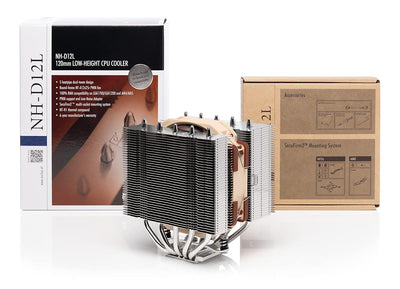 Noctua NH-D12L, Niedriger CPU-Kühler (120mm, Braun)