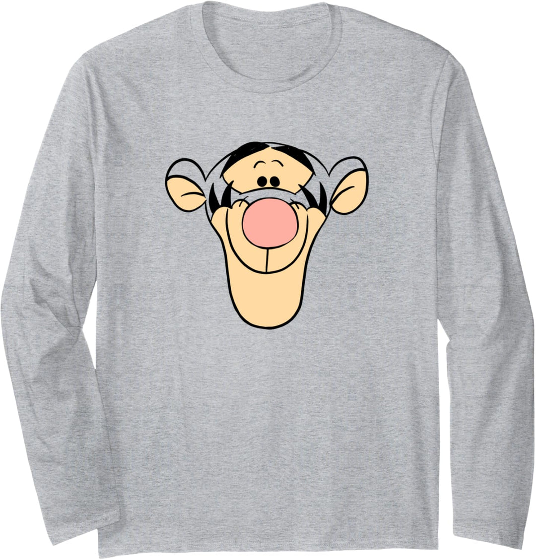 Disney Winnie The Pooh Tigger Big Face Transparent Langarmshirt