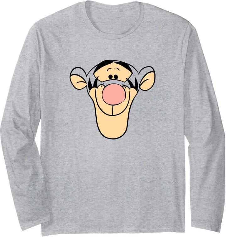 Disney Winnie The Pooh Tigger Big Face Transparent Langarmshirt