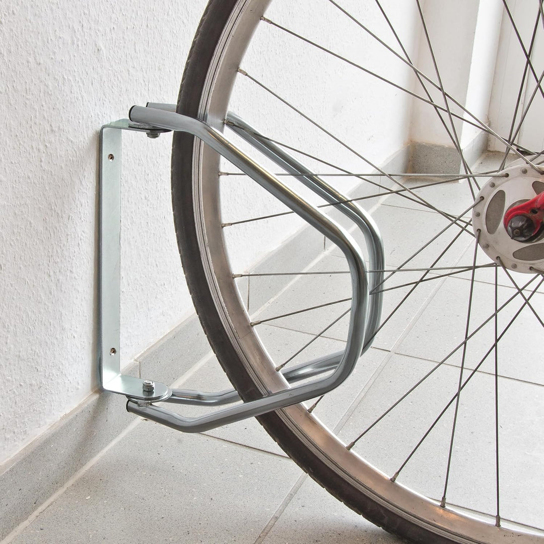 Relaxdays Fahrradständer, 2er Set, Wandmontage, stabiler Stahl, Fahrradwandhalter, 180° schwenkbar,