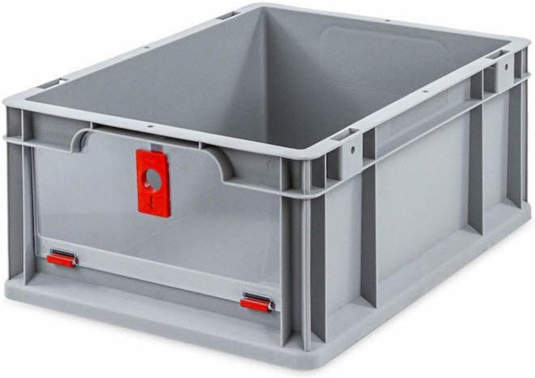 SparSet 5x Eurobox NextGen Insight Cover | HxBxT 17x30x40 | 16 Liter | Niedrig/Rot | Eurobehälter, T