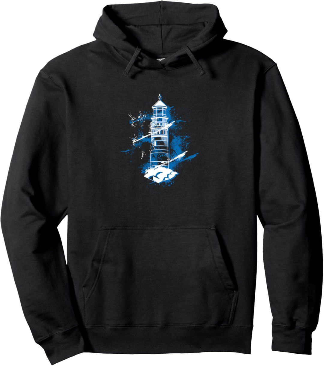 Leuchtturm Meer Licht Möwen Küste Hafen Maritim - Leuchtturm Pullover Hoodie
