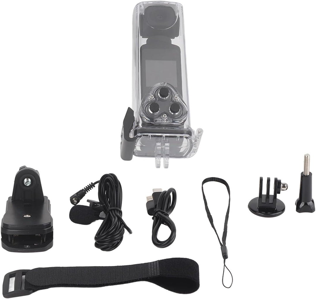 4K-Pocket-Action-Kamera, WiFi-Videocamcorder, 1,3-Zoll-Bildschirm, 16 MP Foto, 270 ° Drehbar, Unters